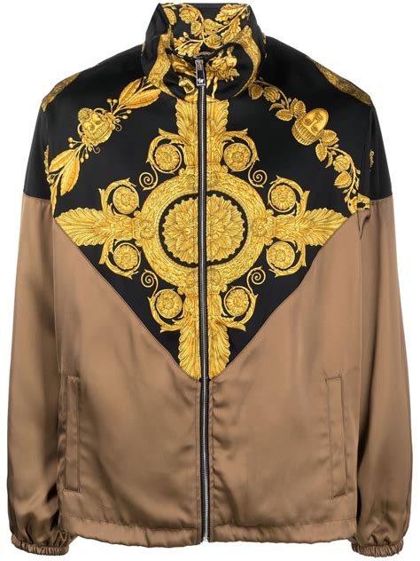 giacca versace barocco|Versace Barocco Track Jacket .